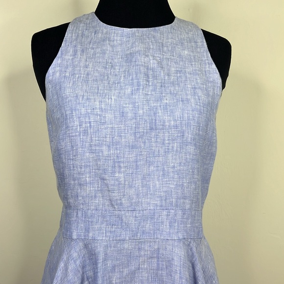 ISLAND COMPANY Light Blue Sleeveless Sabrina Dress XS - Picture 2 of 6